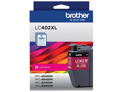 Brother LC402XL Magenta High Yield Ink Cartridge, Prints Up to 1,500 Pages (LC402XLMS)