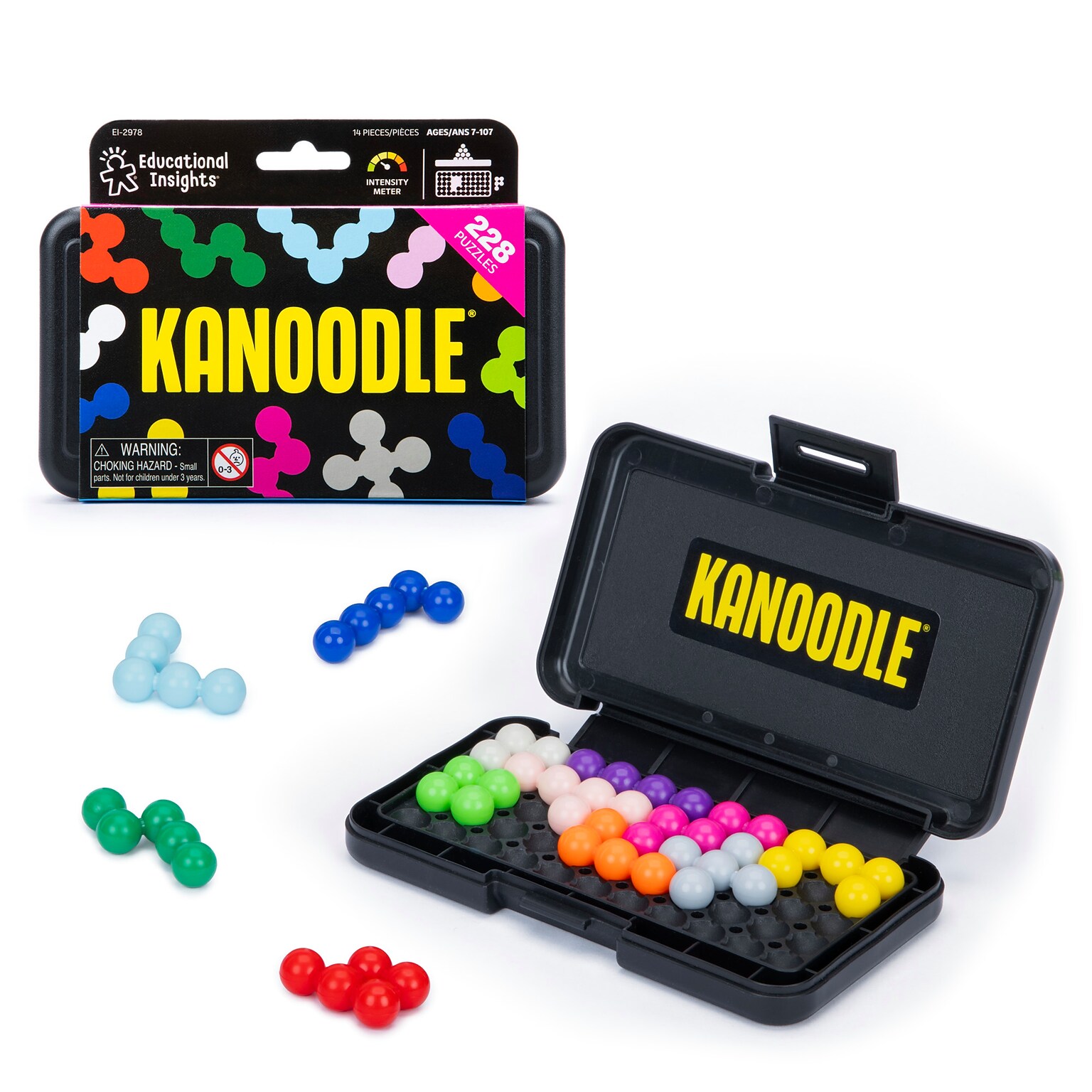 Educational Insights Kanoodle 3D Brain Teaser Puzzle Game, 200 Challenges, Ages 7+