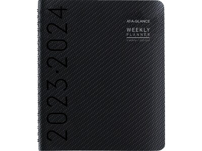 2023-2024 AT-A-GLANCE 8.25 x 11 Academic Weekly/Monthly Appointment Book, Graphite (70-957X-45-24)
