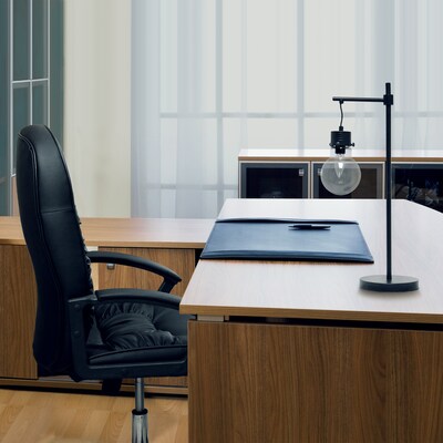 Lalia Home Black Matte Light Beacon Table Lamp with Clear Glass Shade (LHT-5027-BK)
