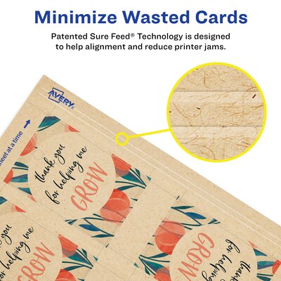 Avery 2" x 3"  Blank Price & Merchandise Tags, Kraft Brown, 200/Carton (95270-KMT25)