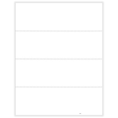 ComplyRight 2026 W-2 Blank Tax Form, 4-Up, Horizontal with Backer Instructions, Pack of 50 Forms