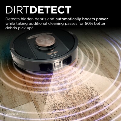 Shark Detect Pro Cordless Robot Vacuum, Bagless, Black (RV2820AE)