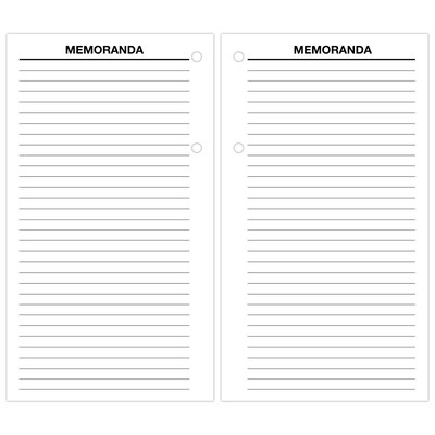 2027 AT-A-GLANCE 8" x 4.5" Daily Calendar Refill Pages, White/Black (E210-50-27)