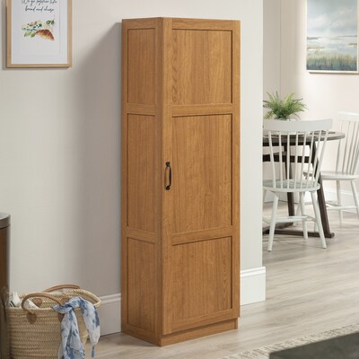 Sauder Select 60H Storage Cabinet with 3 Shelves, Highland Oak (419983)