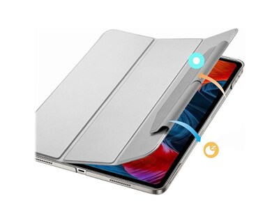 SaharaCase ESR Folio Case for Apple iPad Pro 12.9" (4th, 5th, and 6th Gen 2020-2022), Gray (TB00025)