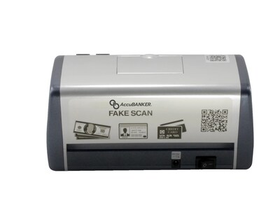 AccuBANKER Counterfeit Bill/Document Validator with Magnifier, 1 Compartment, Gray/Black (LED430)