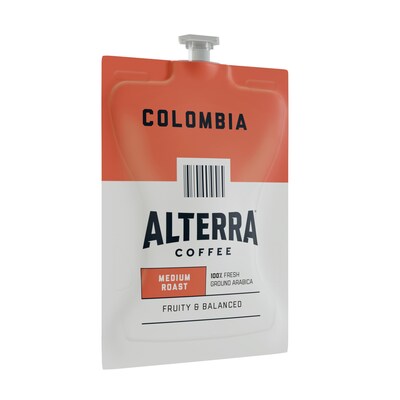 Alterra Colombia Coffee Flavia Freshpack, Medium Roast, 100/Carton (MDRA180)