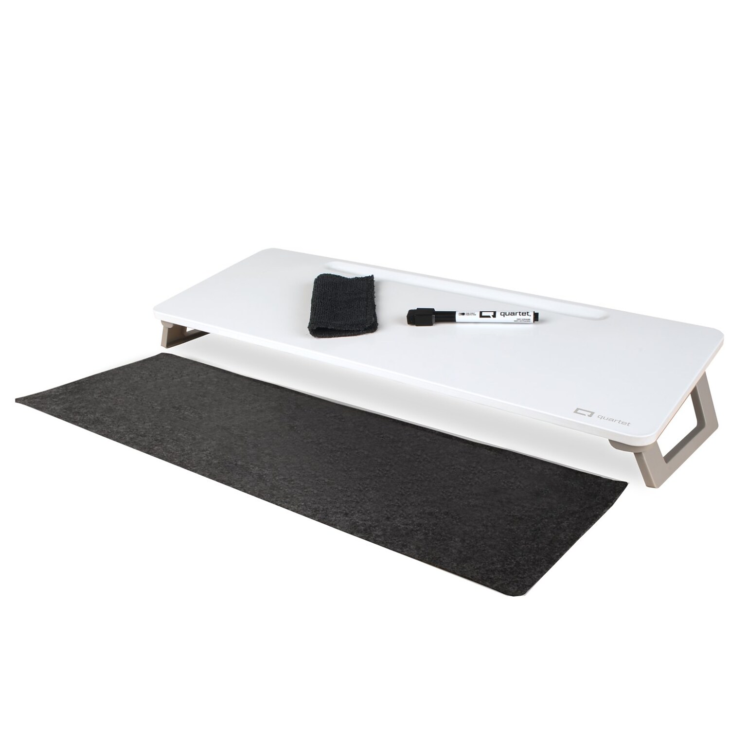 Quartet Magnetic Steel Dry-Erase Desktop Computer Pad, 21 x 7.75, White (Q090F1-R)