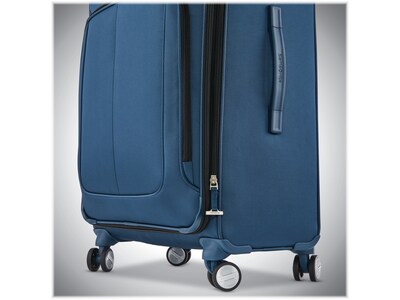 Samsonite SoLyte DLX Polyester 4-Wheel Spinner Luggage, Mediterranean Blue (123568-0559)