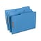 Quill Brand® 1/3-Cut Assorted 2-Fastener File Folders, , Legal, Blue, 50/Box (7358BE)