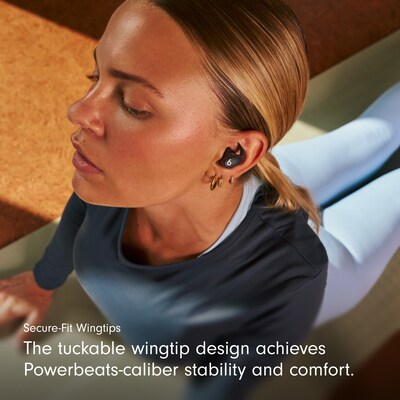 Beats by Dr. Dre Powerbeats Fit Wireless Earbuds, Bluetooth, Jet Black (ME2J4LL/A)