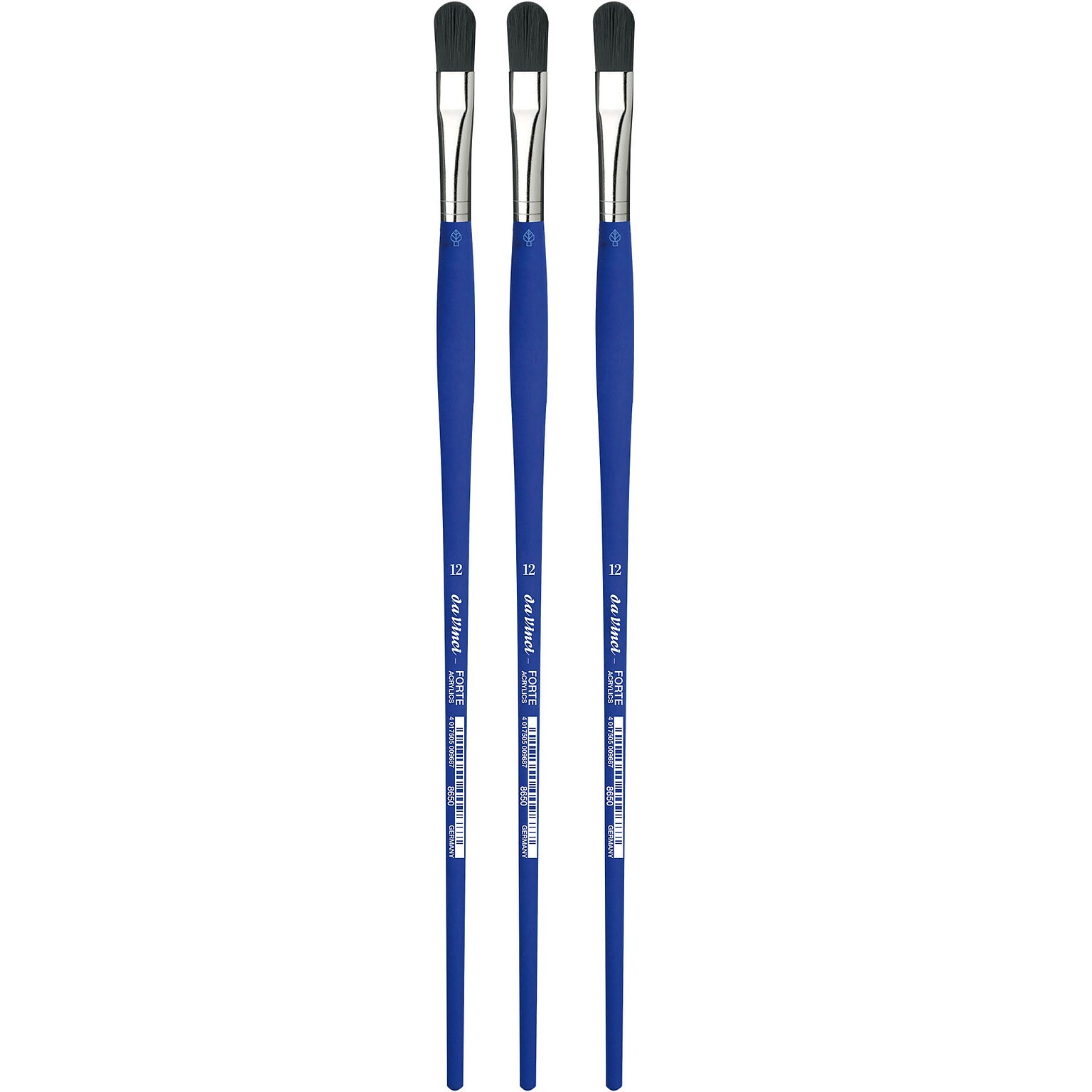 da Vinci FORTE-Acrylics Oil and Acrylic Synthetic Student Brushes, 3 /Pack (DVXVA865012-3)