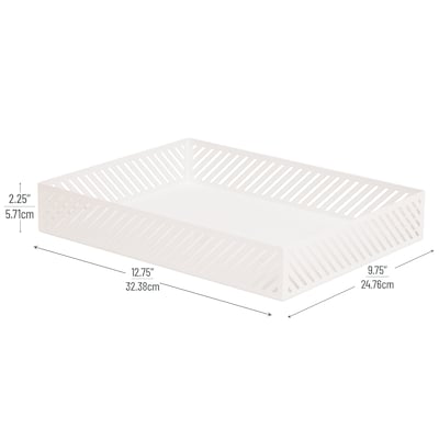 Mind Reader Paper Tray, White (MOSTRAY-WHT)