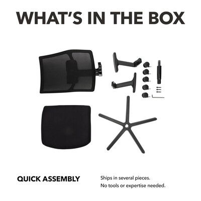 HON Ignition 2.0 Mesh/Fabric Computer and Desk Chair, Black (HONI2M2AMLC10TK)
