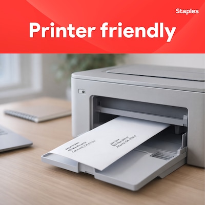 Staples Self Seal Security Tinted #10 Business Envelopes, 4 1/8" x 9 1/2", White, 500/Box (ST511289-CC)