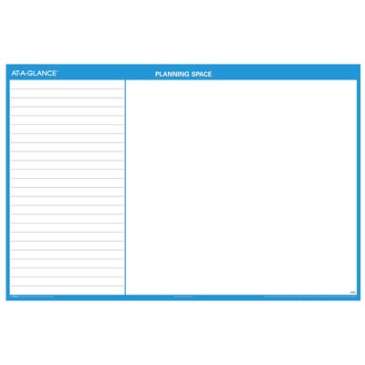 2026 AT-A-GLANCE 48 x 32 Yearly Dry Erase Wall Calendar, Reversible, White/Blue (PM300-28-26)