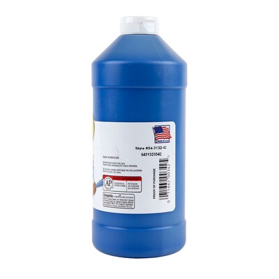 Crayola Artista II Washable Tempera Paint, Blue, 32 oz., 3/Bundle (BIN543132042-3)