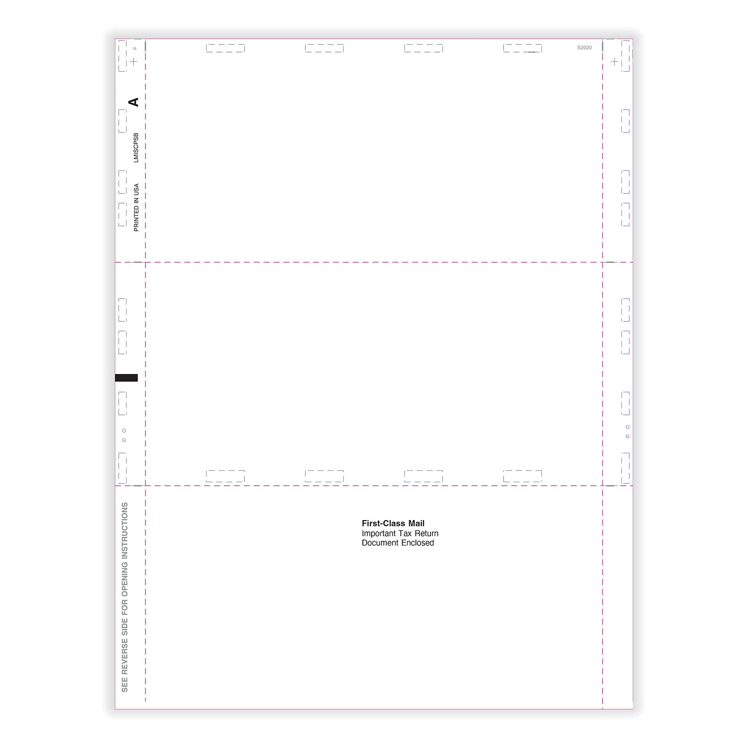 ComplyRight 2025 Pressure-Seal 1099-MISC Tax Form, 1-Part, 4-Up, 500/Pack (5501B)