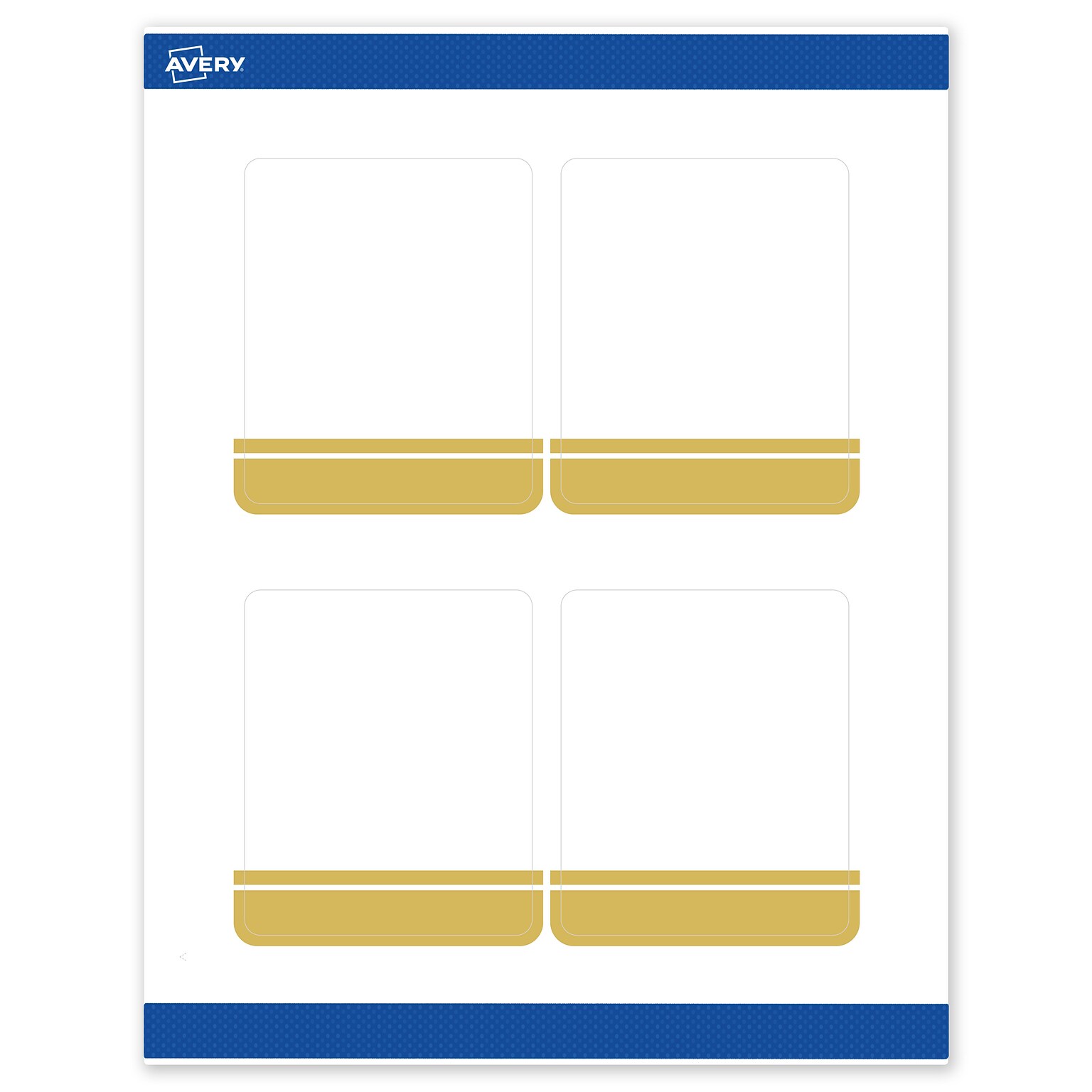 Avery Laser/Inkjet Rectangle Multipurpose Labels, 4 x 3-1/3, White, 40/Pack (S00DKA)