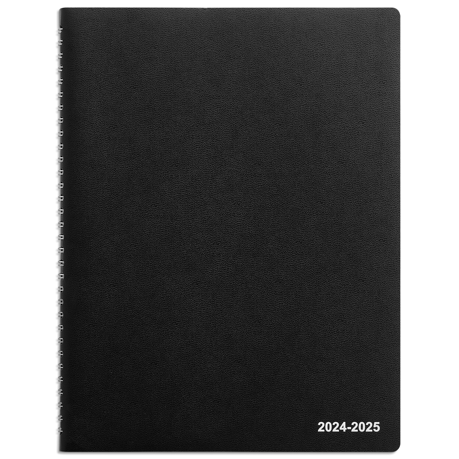 2024-2025 Staples 8 x 11 Academic Weekly & Monthly Appointment Book, Faux Leather Cover, Black (ST60363-23)