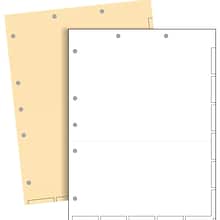 Medical Arts Press Large Tab Chart Divider Sheets, 7-Hole Punched, Letter, Manila, 250/Bx (20257)