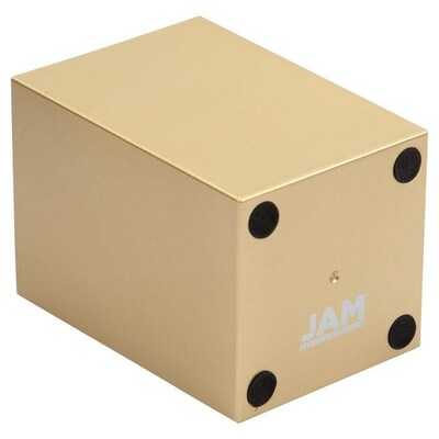 JAM PAPER 2 Compartment Plastic Pen Holder, Gold (341GO)