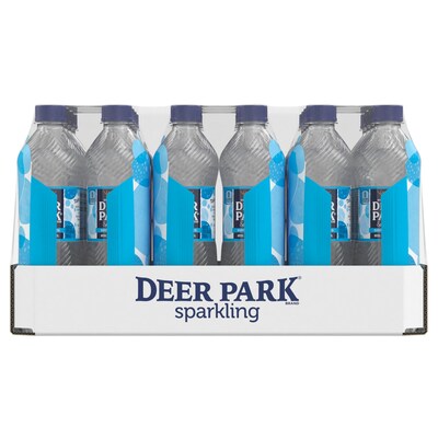 Deer Park Simply Bubbles Sparkling Spring Water, 16.9 oz. Bottles, 24/Carton (12349500)