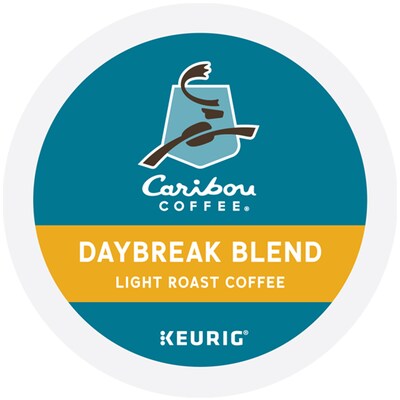 Caribou Coffee Daybreak Morning Blend Coffee Keurig® K-Cup® Pods, Light Roast, 24/Box (6994)