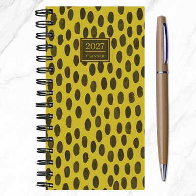 2027 TF Publishing Spots of Dots 3.5" x 6.5"  Weekly & Monthly Standard Planner, Paperboard Cover, Multicolored (27-7506)