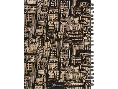 2023-2024 TF Publishing In the City 6.5" x 8" Academic Weekly & Monthly Planner, Paperboard Cover, Kraft/Black (AY24-9202)