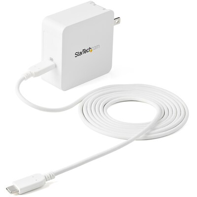 StarTech Universal 6 USB-C 60W Laptop Charger, White (WCH1C)