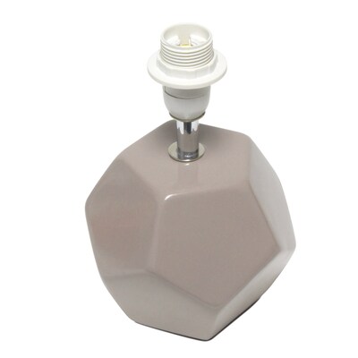 Creekwood Home Geometric 10.24" LED Table Lamp, Grey (CWT-1016-GY)