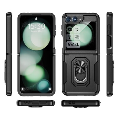 SaharaCase Raider Phone Case for Samsung Galaxy Z Flip6, Shock Absorbing, Scorpion Black (CP00588)