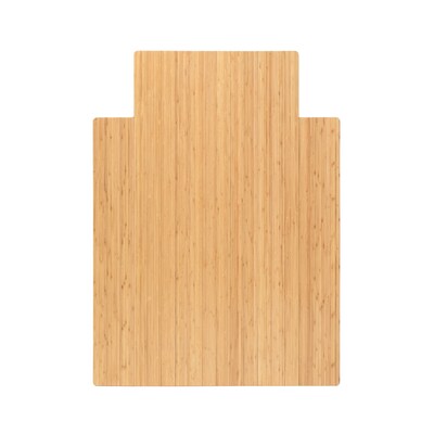 Anji Mountain Standard Bamboo Carpet & Hard Floor Chair Mat with Lip, 36 x 48, Natural (AMB24003)