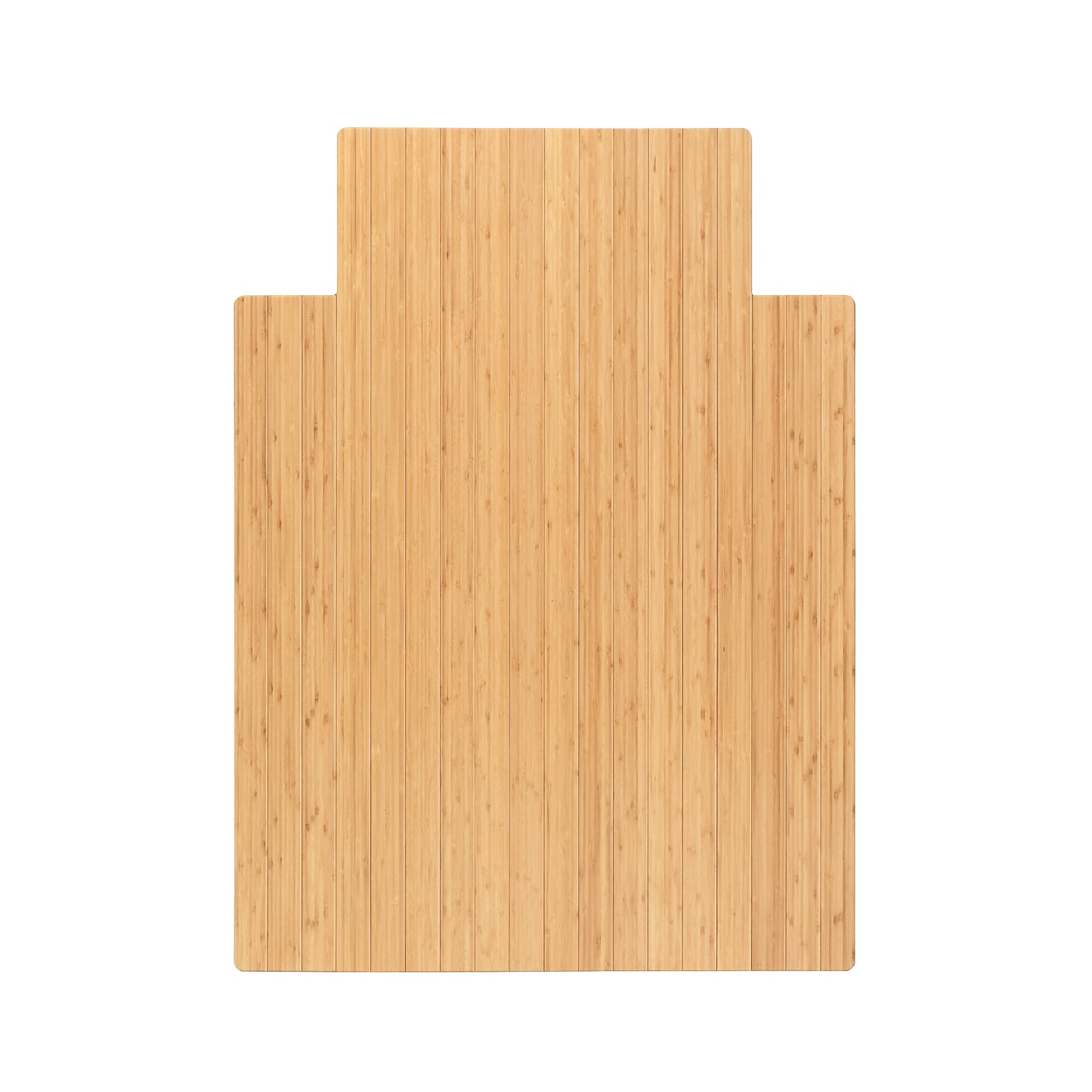 Anji Mountain Standard Bamboo Carpet & Hard Floor Chair Mat with Lip, 36 x 48, Natural (AMB24003)