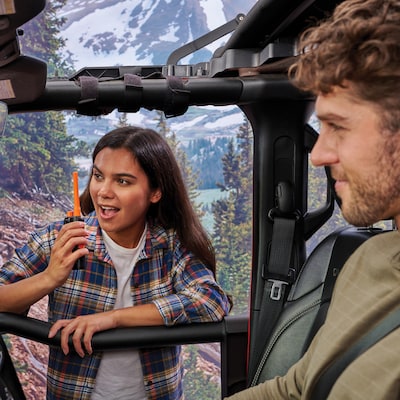 Cobra TrailBlazer 450 GMRS 2-Way Radio, Black & Orange, 2/Pack (0190005-1)