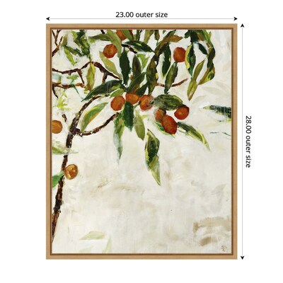 Amanti Art Kumquat Tree by Jodi Maas Framed Canvas Wall Art Print, 23" x 28" (A42677747772)