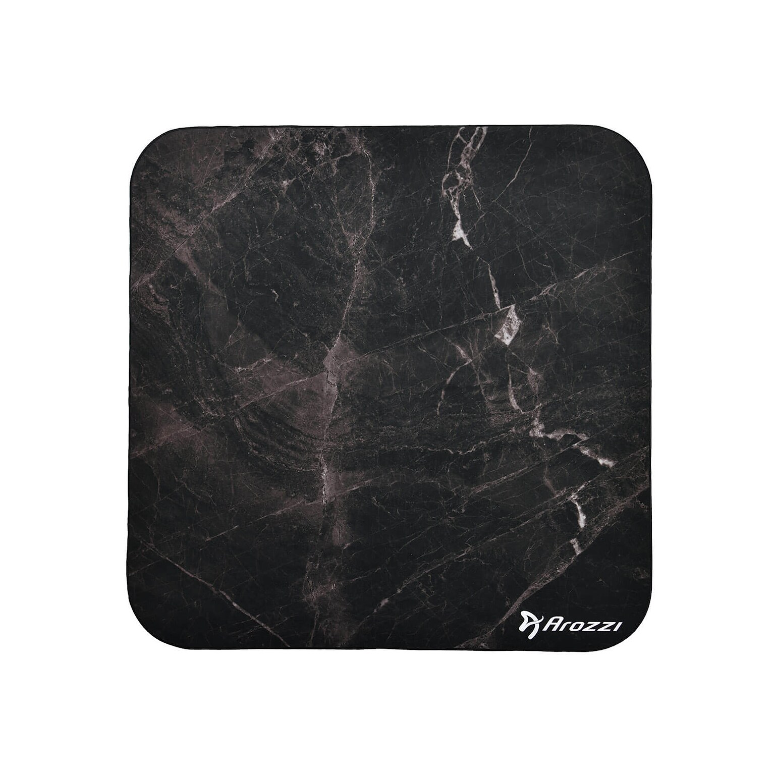 Arozzi ZONA Quattro Collection Carpet & Hard Floor Chair Mat, Black Marble (AZ-ZONA-QTRO-BKM)