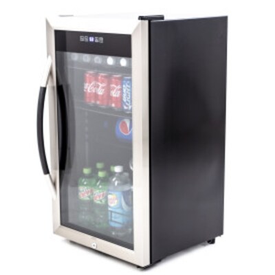 Avanti 3 Cu. Ft. Refrigerator, 108 Can Beverage Center, Black/Stainless Steel (BCA306SS-IS)