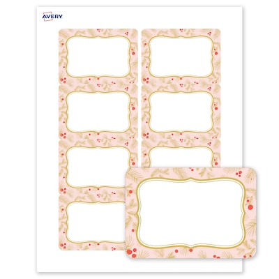 Avery Rectangle Multipurpose Labels, 2-1/3 x 3-3/8, White, 80/Pack (19479370483)