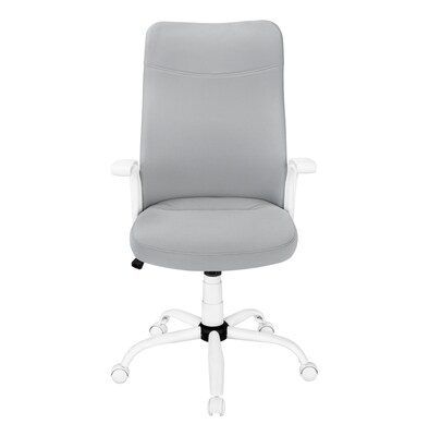 Monarch Specialties Inc. Ergonomic Nylon Swivel Computer and Desk Chair, Gray (I 7324)