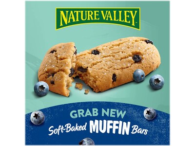 Nature Valley Blueberry Soft-Baked Muffin Bar, 1.24 oz., Dozen (20668000)