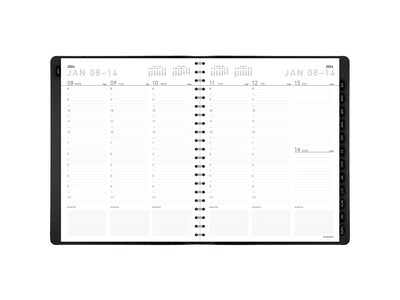 2024 AT-A-GLANCE Contemporary 9.5 x 11 Weekly & Monthly Planner, Faux Leather Cover, Black (70-950