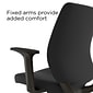 Staples® Essentials Ergonomic Fabric Swivel Task Chair, Black (UN59380)