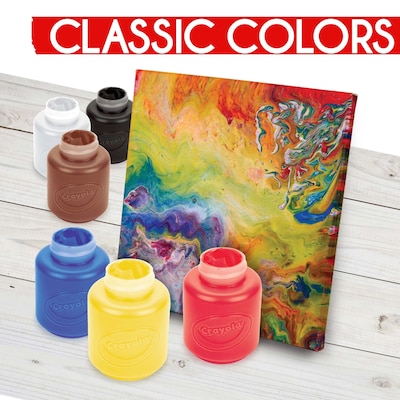 Crayola Acrylic Paint Set, Assorted Colors, 2 oz., 6/Box (20-1997)