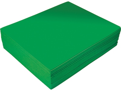 Better Office EVA Foam Sheet, Green, 30/Pack (01218)