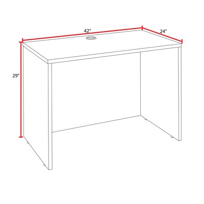 Regency Legacy 42 in. Desk Shell, Neo Walnut (LDS4224NW)