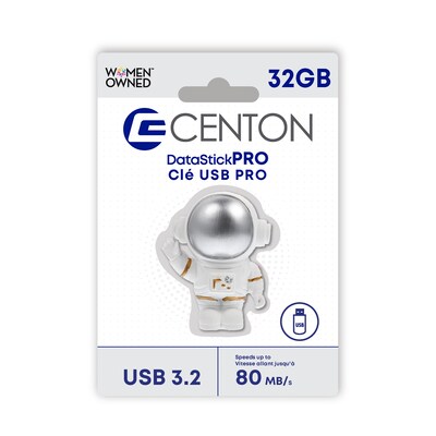 Centon 32GB USB 3.2 Type A Flash Drive, White (C1-U3CS01-32G)