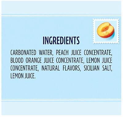 SANPELLEGRINO CIAO! Peach Flavored Sparkling Seltzer Water, 11.15 oz., 6 Cans/Box (0-41508-76547-3)